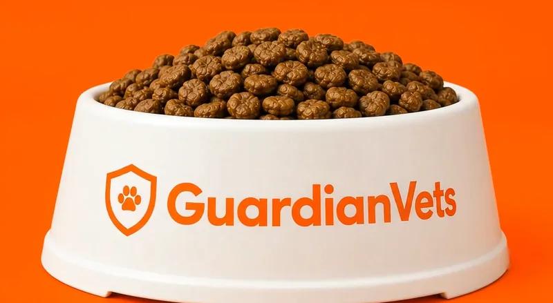 GuardianVets shield and paw veterinary branding