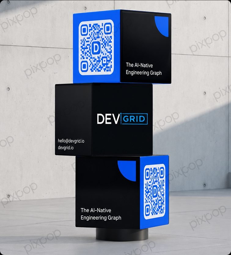 DEVGRID engineering platform trade show cube installation branding