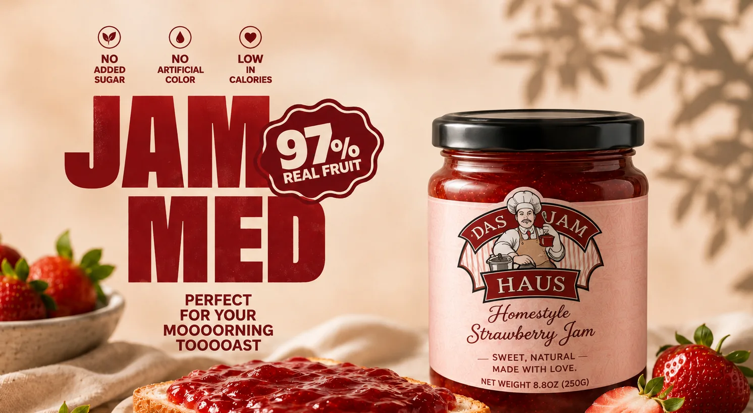 Das Jam Haus vintage botanical jam labels
