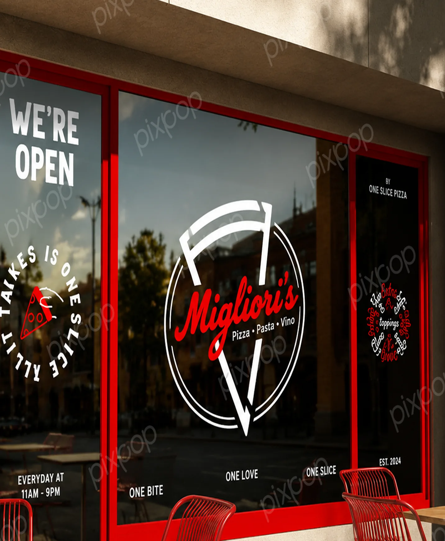 Migliori's Pizza design work