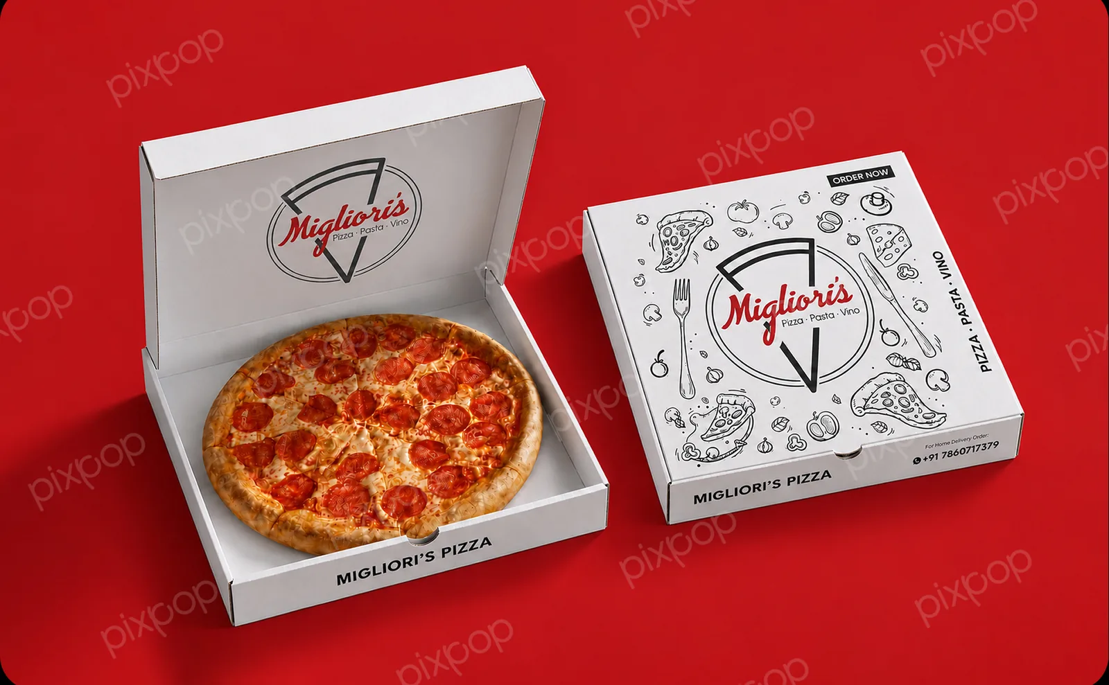 Migliori's Pizza design work