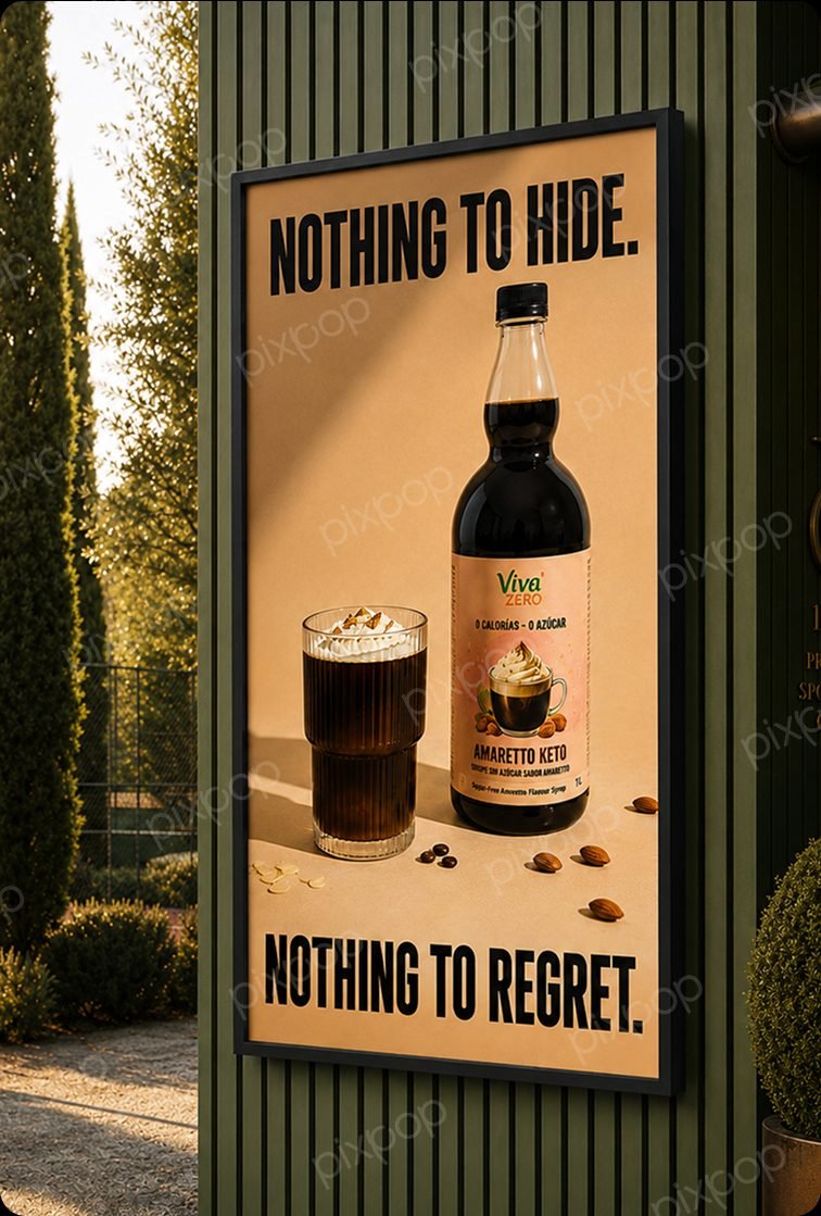 Viva Zero zero-sugar drink outdoor poster campaign